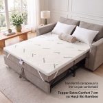 Topper Extra Confort 7 cm cu Husă Detașabilă Bio Bamboo - imagine 3