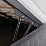 Pat tapitat BENE cu somiera rabatabila si spatiu de depozitare - imagine 4