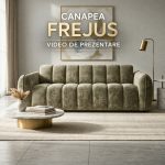 Canapea extensibila CS47 FREJUS C3, cu saltea 140x190cm - imagine 2