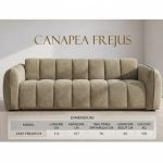Canapea extensibila CS47 FREJUS C3, cu saltea 140x190cm - imagine 7