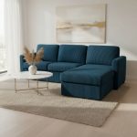 Colțar extensibil Modena 3 locuri cu saltea 120x190 cm, reversibil stânga/dreapta (C2+M)