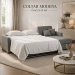 Colțar extensibil Modena 5 locuri cu saltea 160x190 cm, reversibil stânga/dreapta (C4+M) - imagine 2