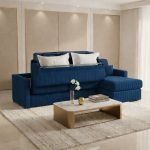 Colțar extensibil Modena 3 locuri cu saltea 120x190 cm, reversibil stânga/dreapta (C2+M) - imagine 6