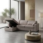 Colțar extensibil MONDOVI 3 locuri cu saltea 120x190 cm, reversibil stânga/dreapta (C2+M)