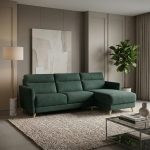 Colțar extensibil PAOLA 4 locuri cu saltea 140x190 cm, reversibil stânga/dreapta (C3+M)