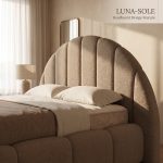 Pat tapitat LUNA SOLE cu somiera rabatabila si spatiu de depozitare - imagine 4