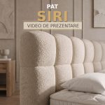 Pat tapitat SIRI cu somiera rabatabila si spatiu de depozitare - imagine 2