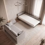 Canapea extensibila 3in1 DIVANO LETTO, cu saltea 80x200cm și perne decorative incluse - imagine 4