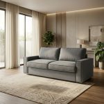 Canapea extensibilă TERTZA C4, cu saltea 160x190x20 cm - imagine 2