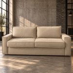 Canapea extensibilă TERTZA C4, cu saltea 160x190x20 cm - imagine 3