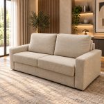 Canapea extensibilă PRIMA C3, cu saltea 140x190x20 cm - imagine 2