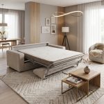 Canapea extensibilă PRIMA C2, cu saltea 120x190x20 cm - imagine 4