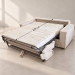 Canapea extensibilă SECONDA C4, cu saltea 160x190x20 cm - imagine 10