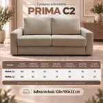 Dimensiuni canapea extensibilă PRIMA C2